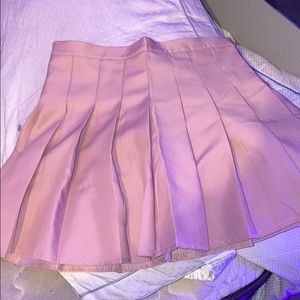 Pink tennis skirt